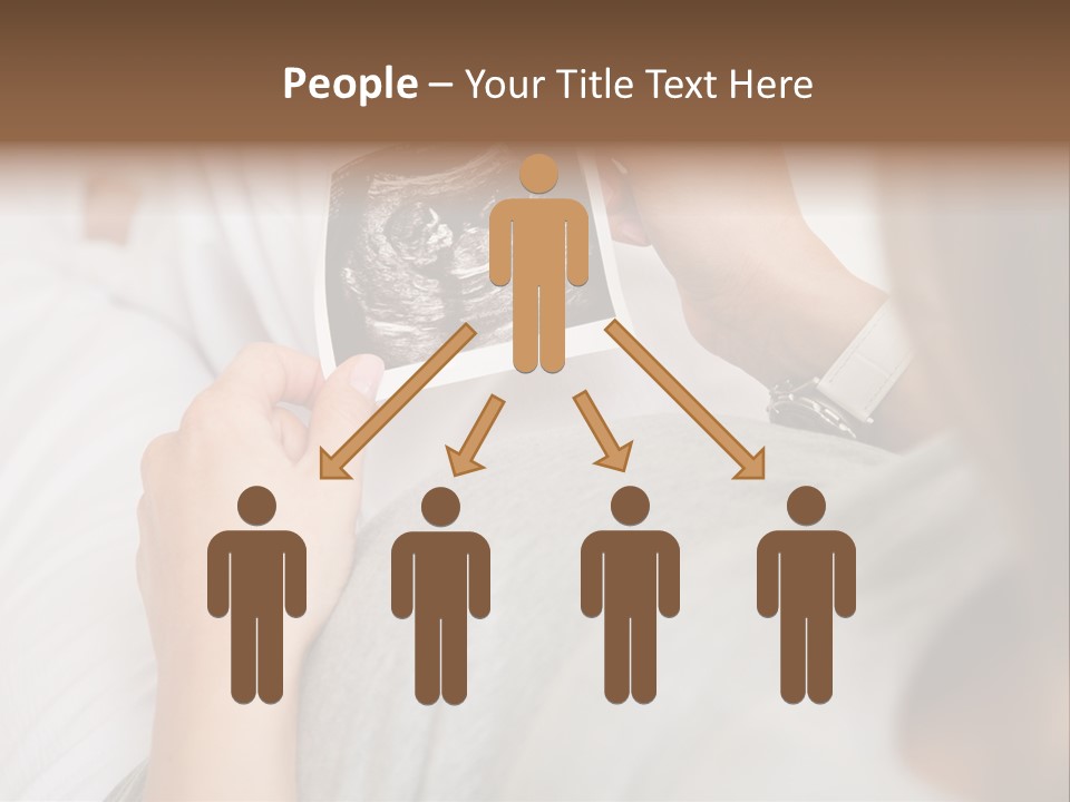 Caucasian Standing Senior PowerPoint Template