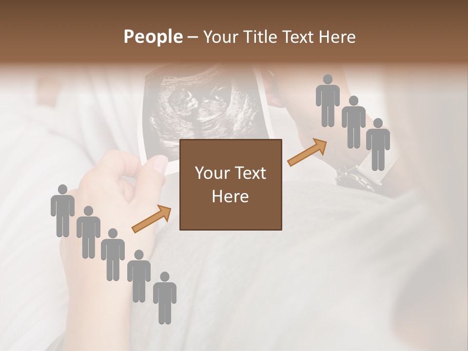 Caucasian Standing Senior PowerPoint Template