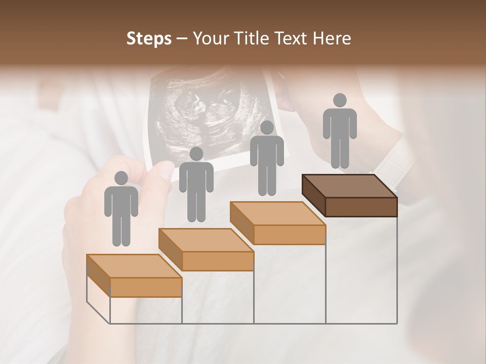 Caucasian Standing Senior PowerPoint Template
