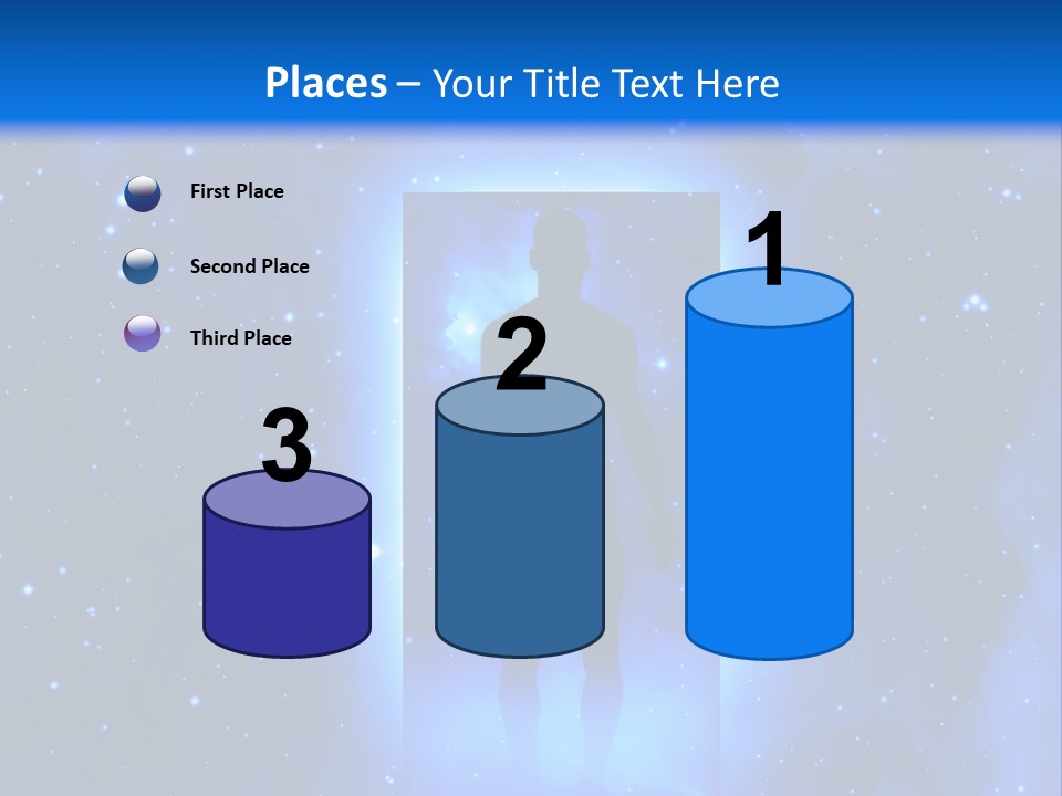 Older Standing Beach PowerPoint Template