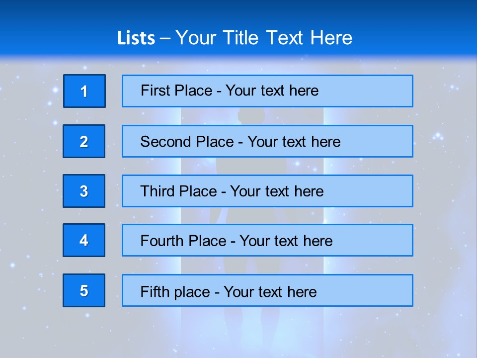 Older Standing Beach PowerPoint Template