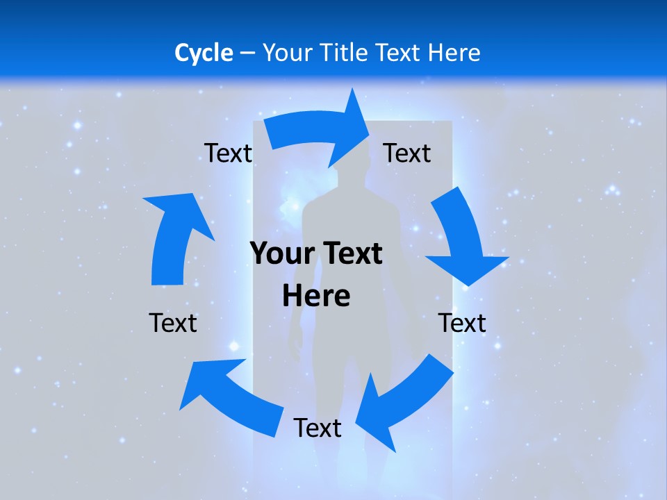 Older Standing Beach PowerPoint Template
