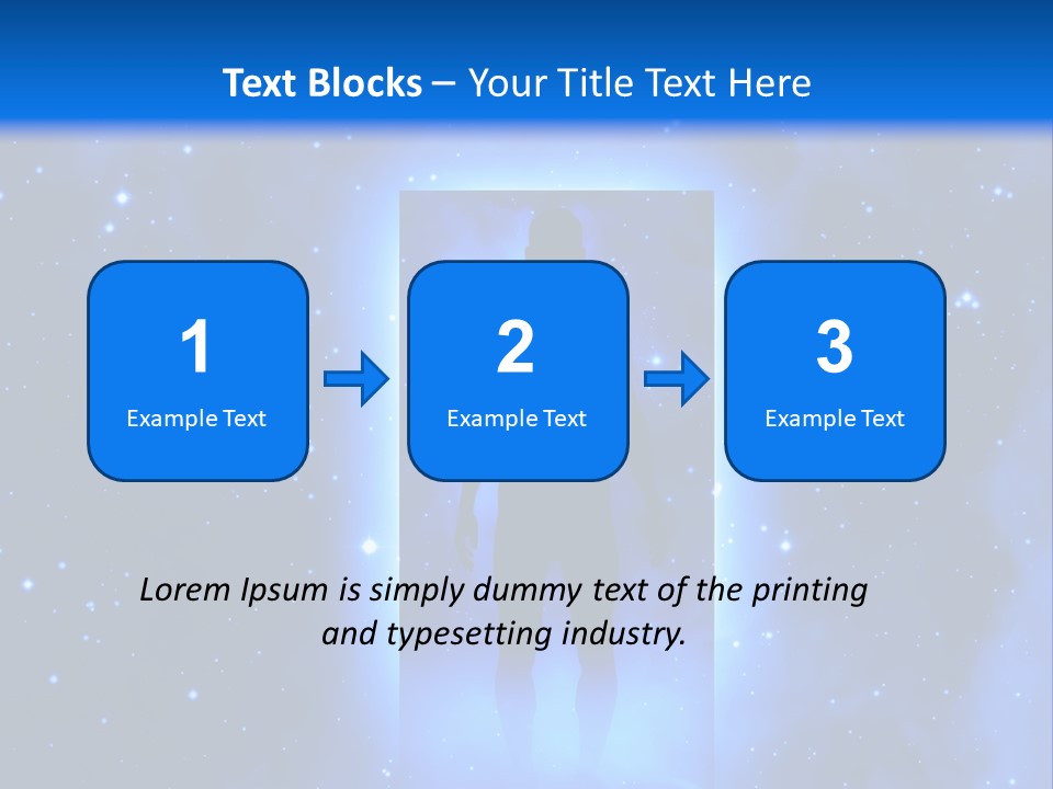 Older Standing Beach PowerPoint Template