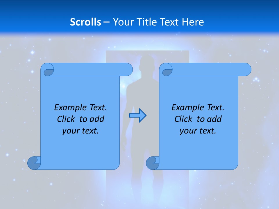 Older Standing Beach PowerPoint Template