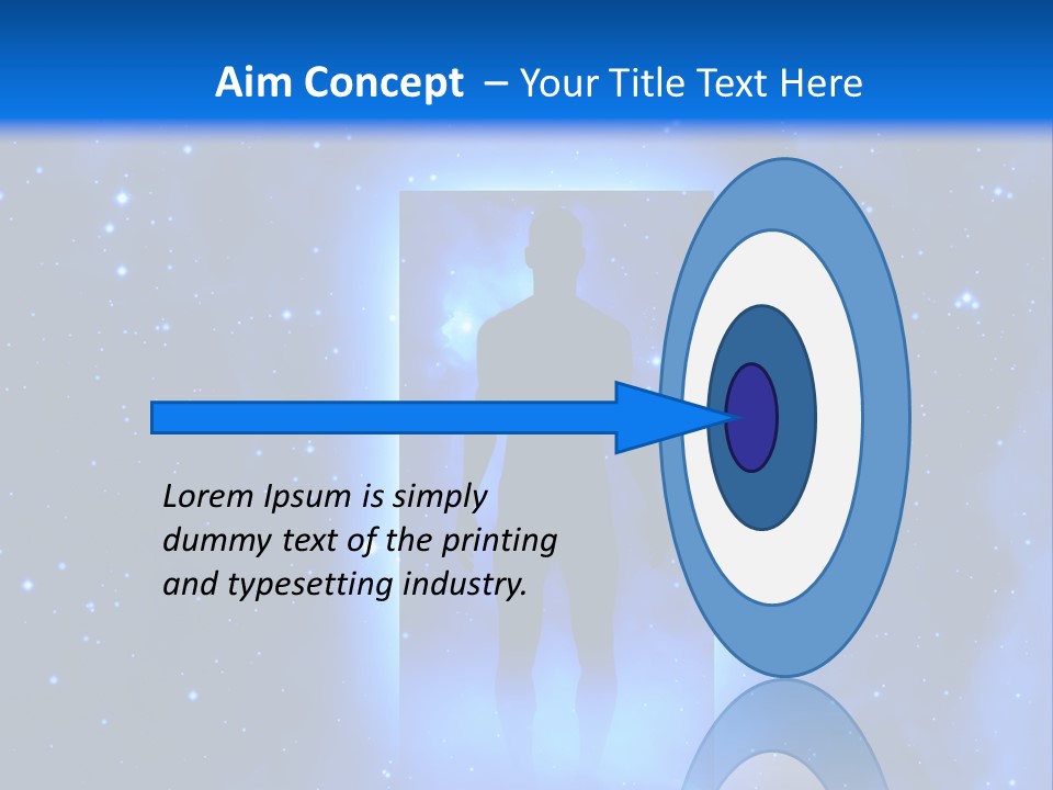 Older Standing Beach PowerPoint Template