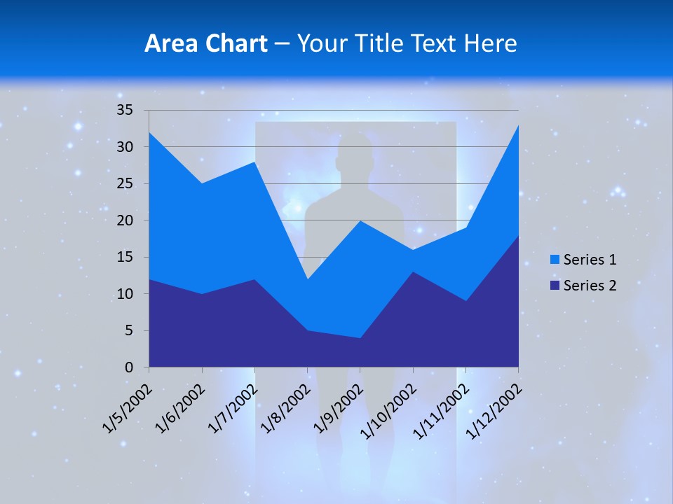 Older Standing Beach PowerPoint Template