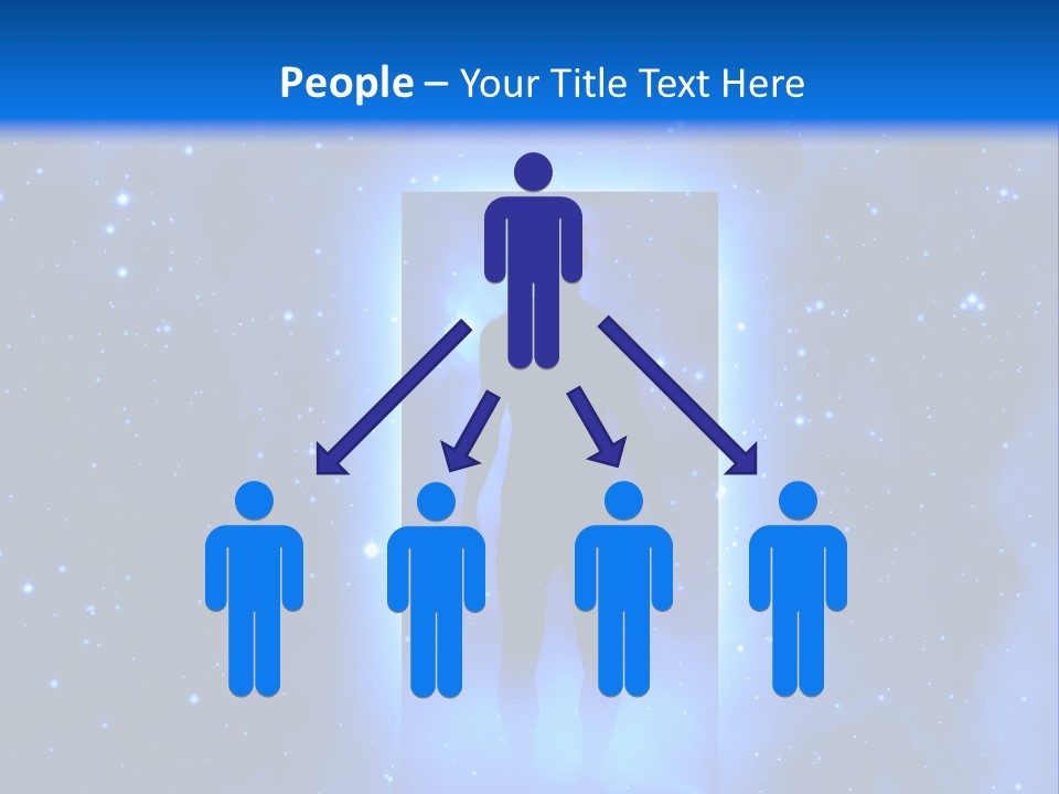 Older Standing Beach PowerPoint Template