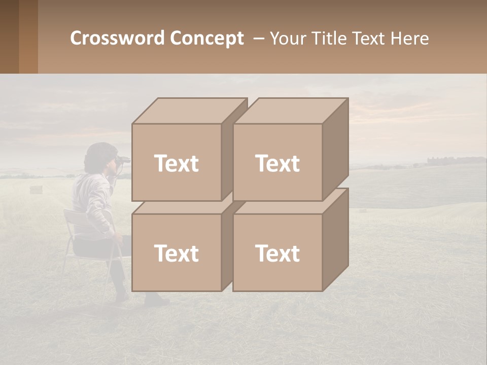 Daughter Sea Beach PowerPoint Template