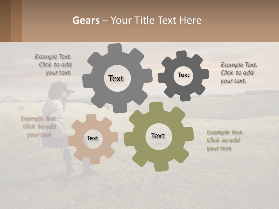 Daughter Sea Beach PowerPoint Template