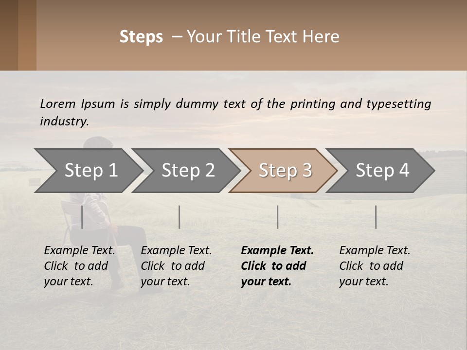 Daughter Sea Beach PowerPoint Template