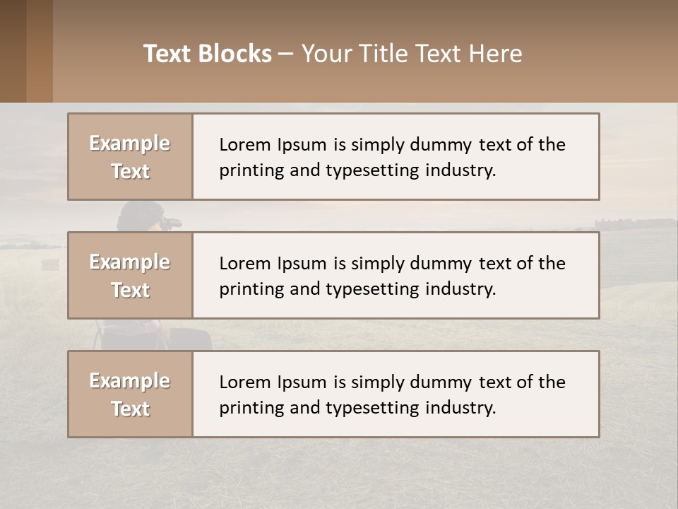 Daughter Sea Beach PowerPoint Template