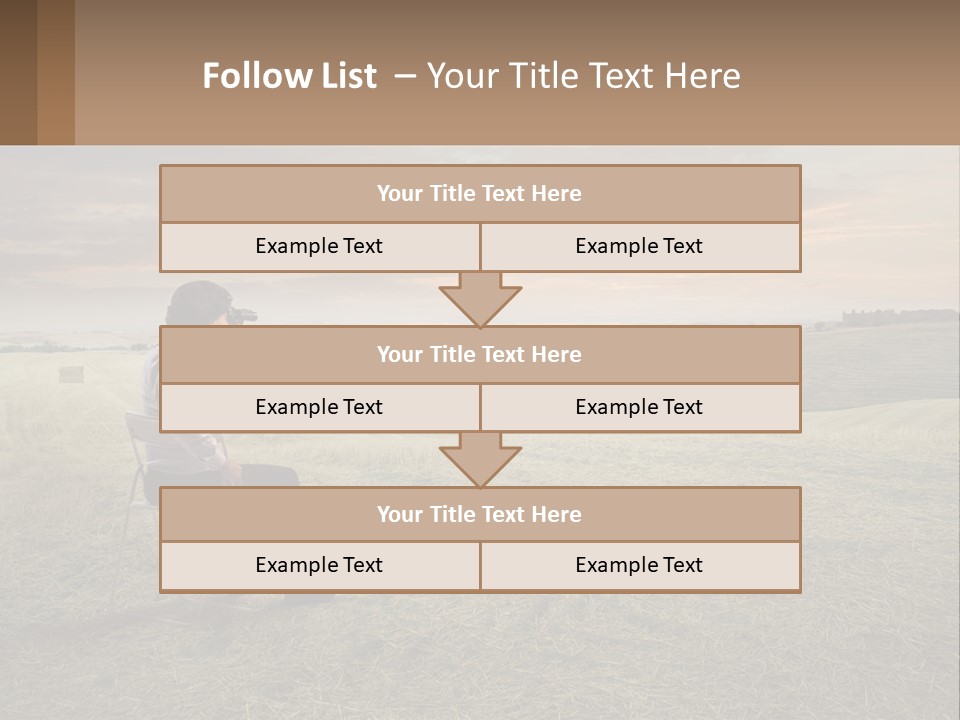 Daughter Sea Beach PowerPoint Template