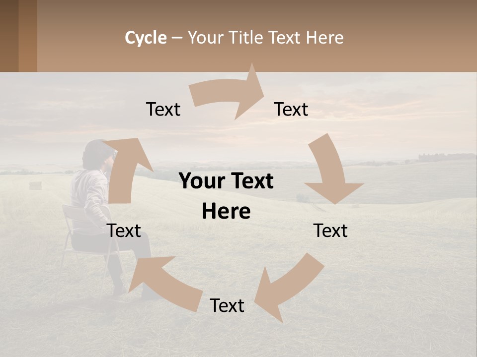 Daughter Sea Beach PowerPoint Template