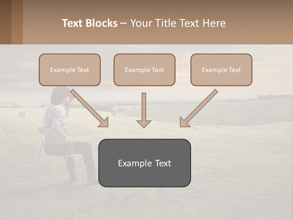 Daughter Sea Beach PowerPoint Template