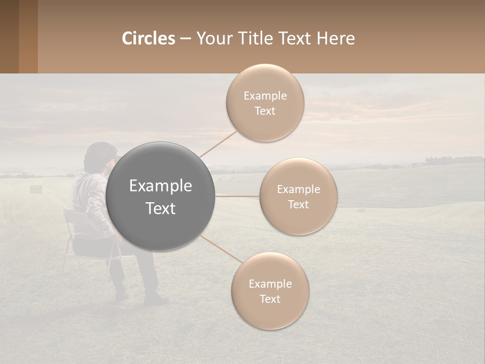 Daughter Sea Beach PowerPoint Template