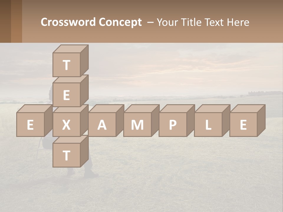 Daughter Sea Beach PowerPoint Template