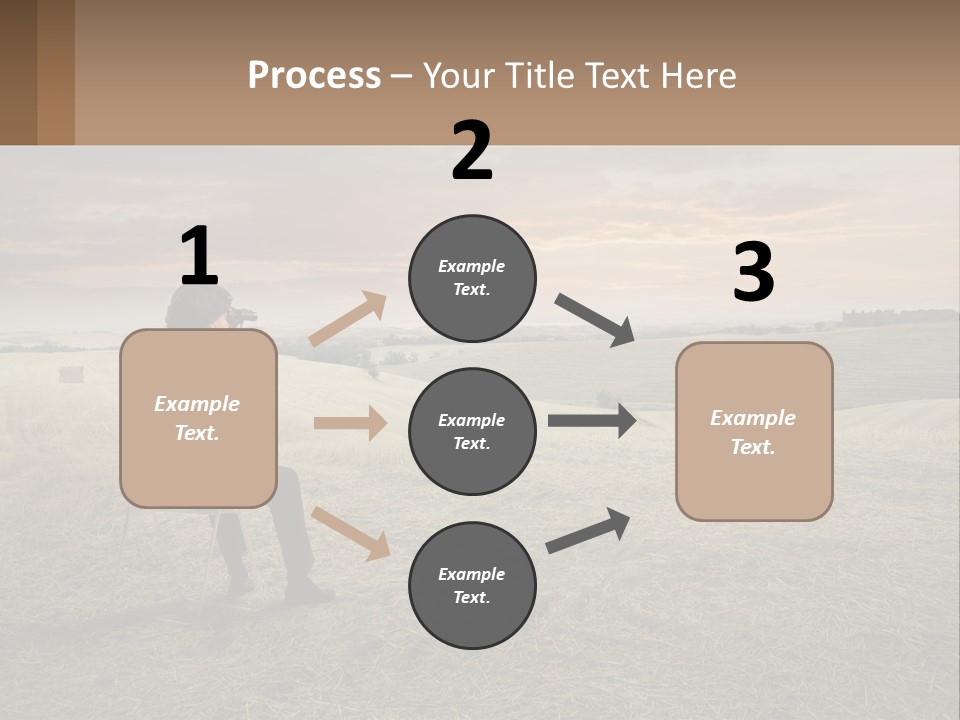 Daughter Sea Beach PowerPoint Template