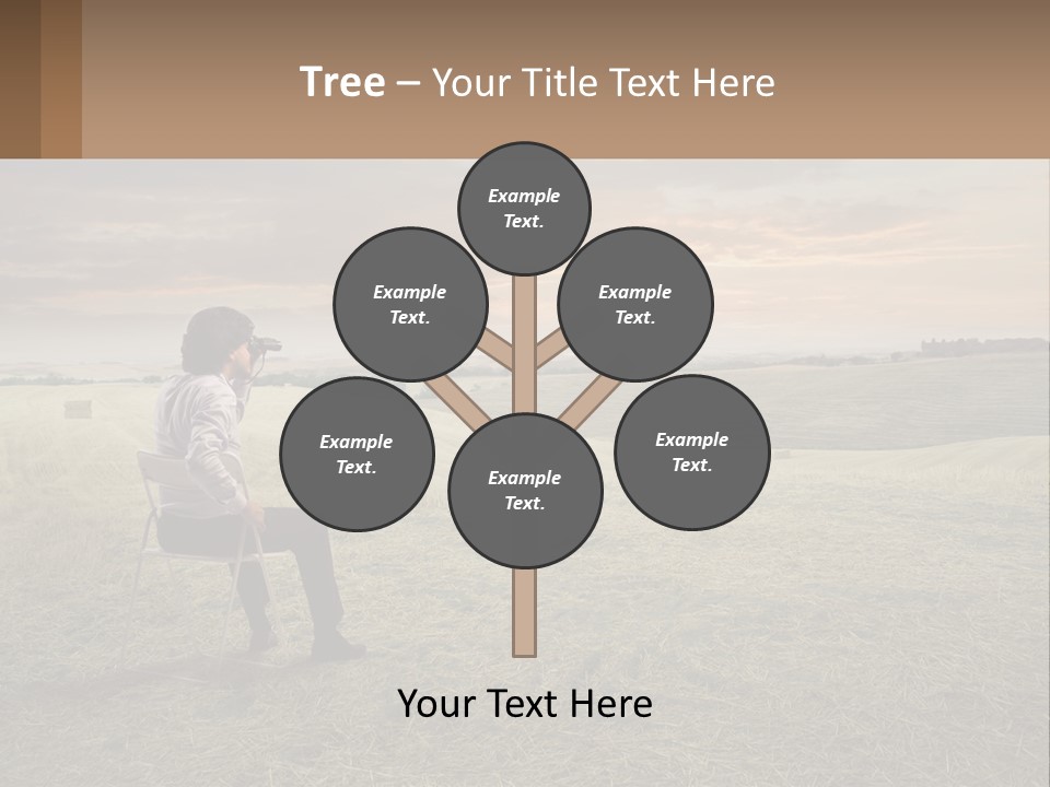 Daughter Sea Beach PowerPoint Template