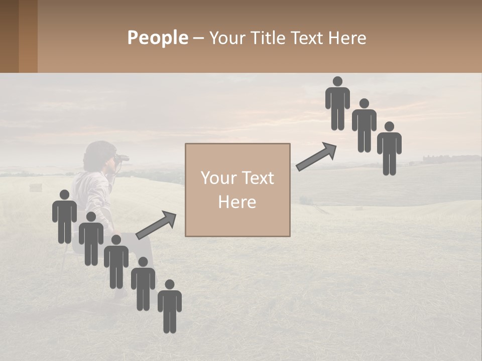 Daughter Sea Beach PowerPoint Template