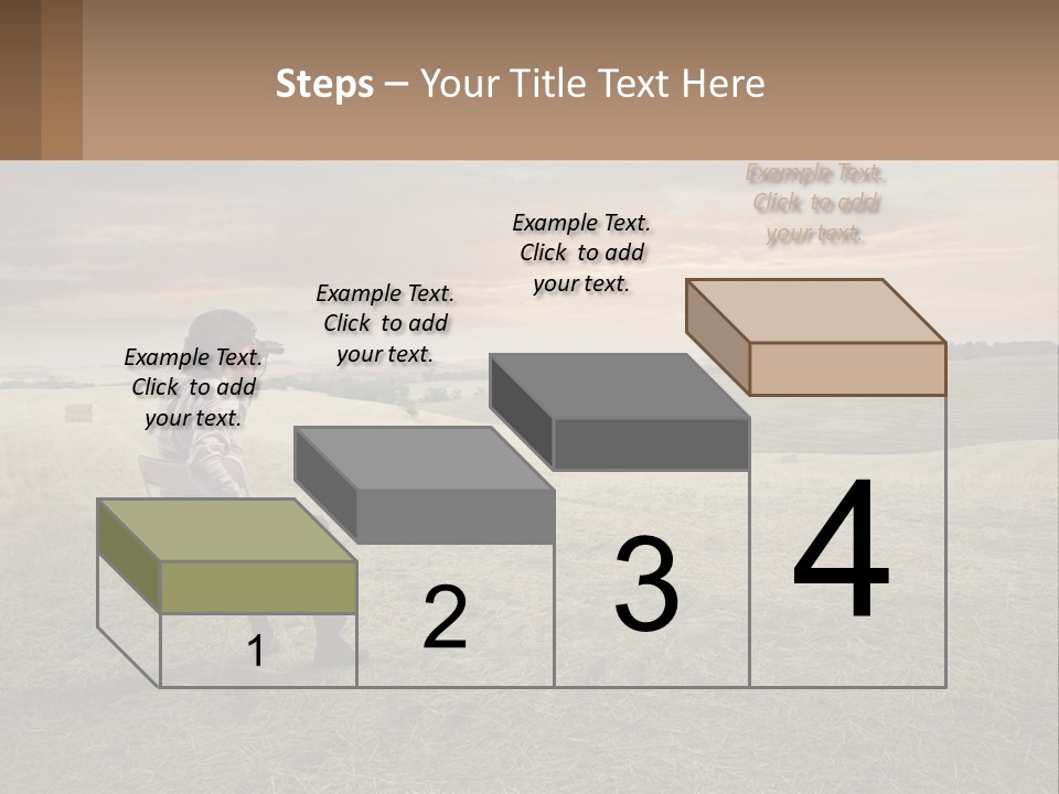 Daughter Sea Beach PowerPoint Template