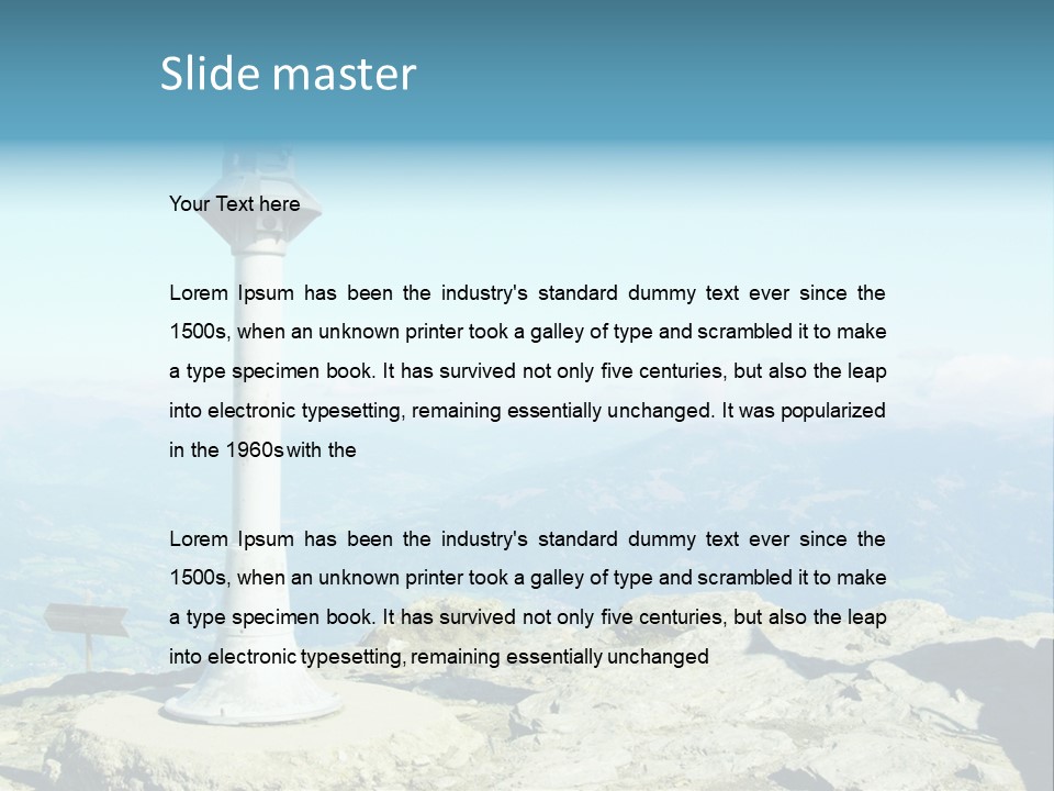 Sea Pensioner Sand PowerPoint Template