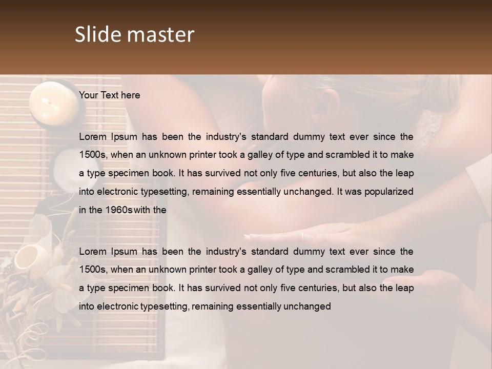 Peaceful Coastal Elderly PowerPoint Template