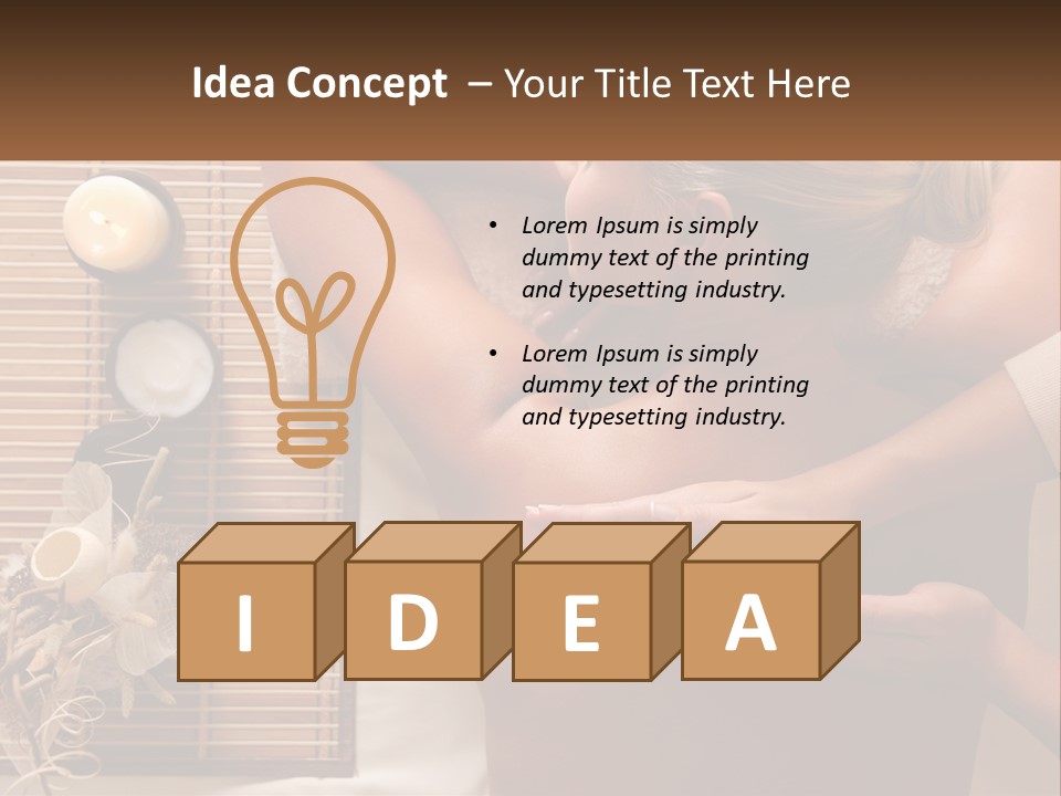 Peaceful Coastal Elderly PowerPoint Template