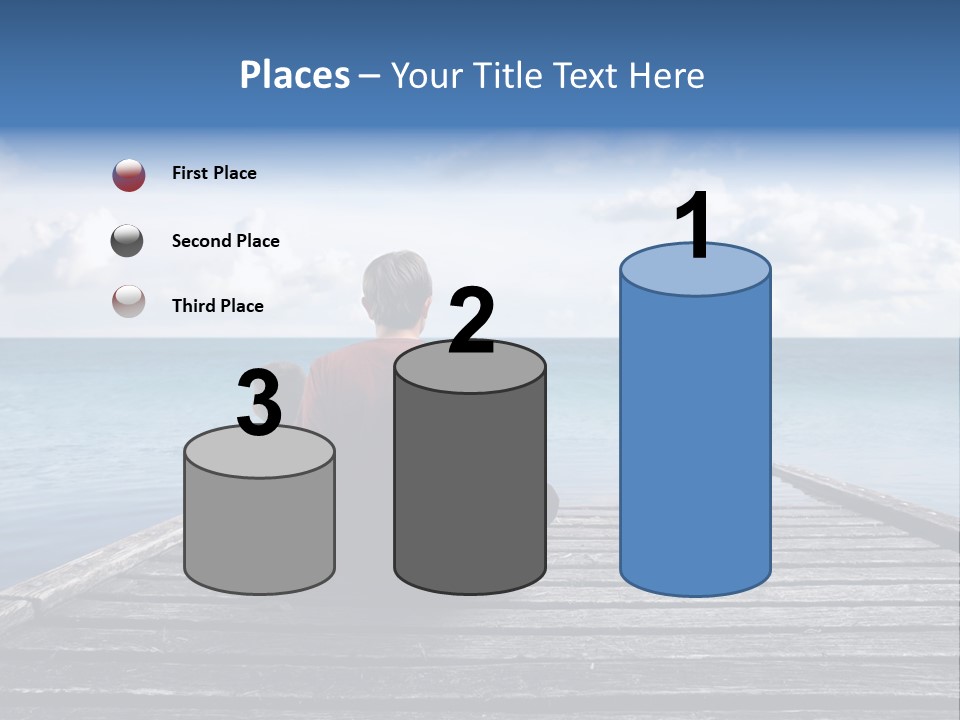 Sad Family Ocean PowerPoint Template