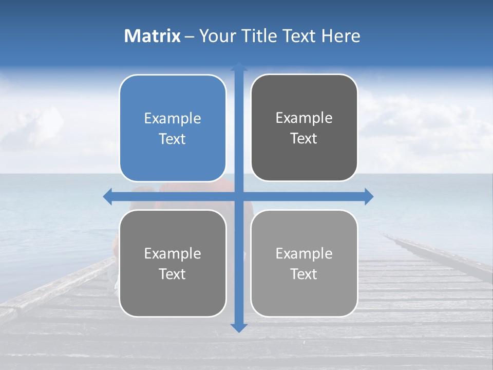 Sad Family Ocean PowerPoint Template