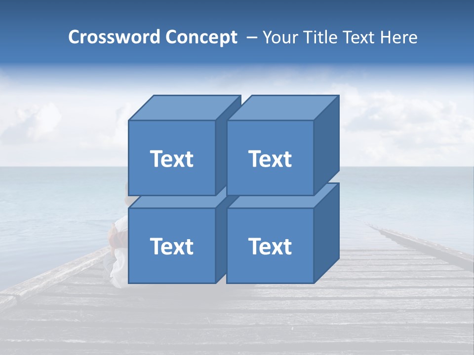 Sad Family Ocean PowerPoint Template