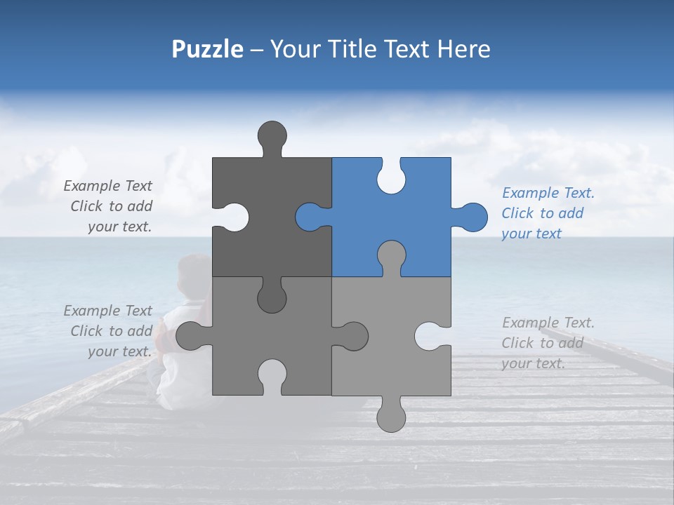 Sad Family Ocean PowerPoint Template