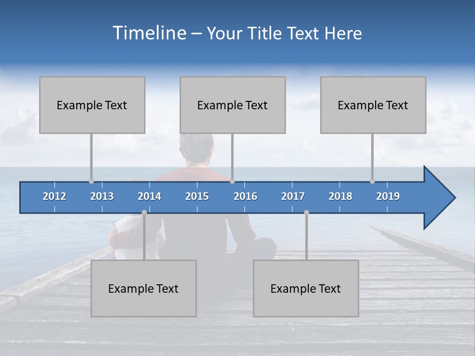 Sad Family Ocean PowerPoint Template