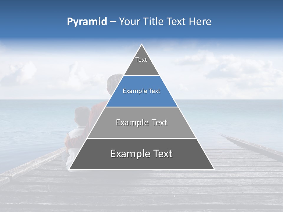 Sad Family Ocean PowerPoint Template