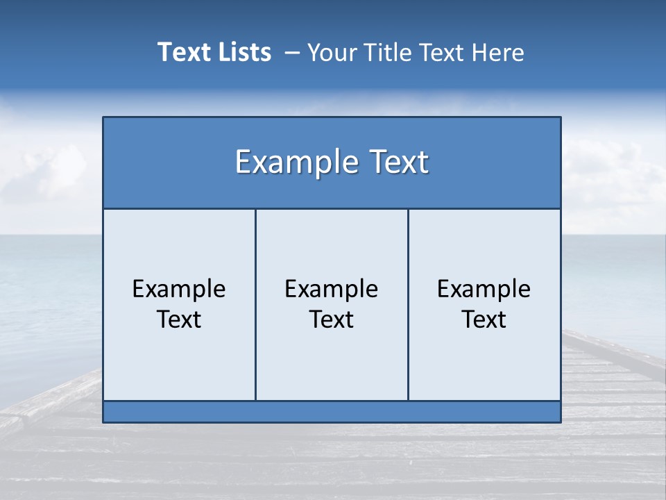 Sad Family Ocean PowerPoint Template