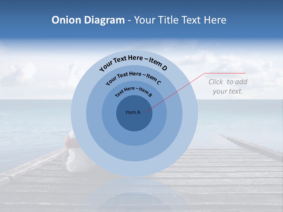 Sad Family Ocean PowerPoint Template