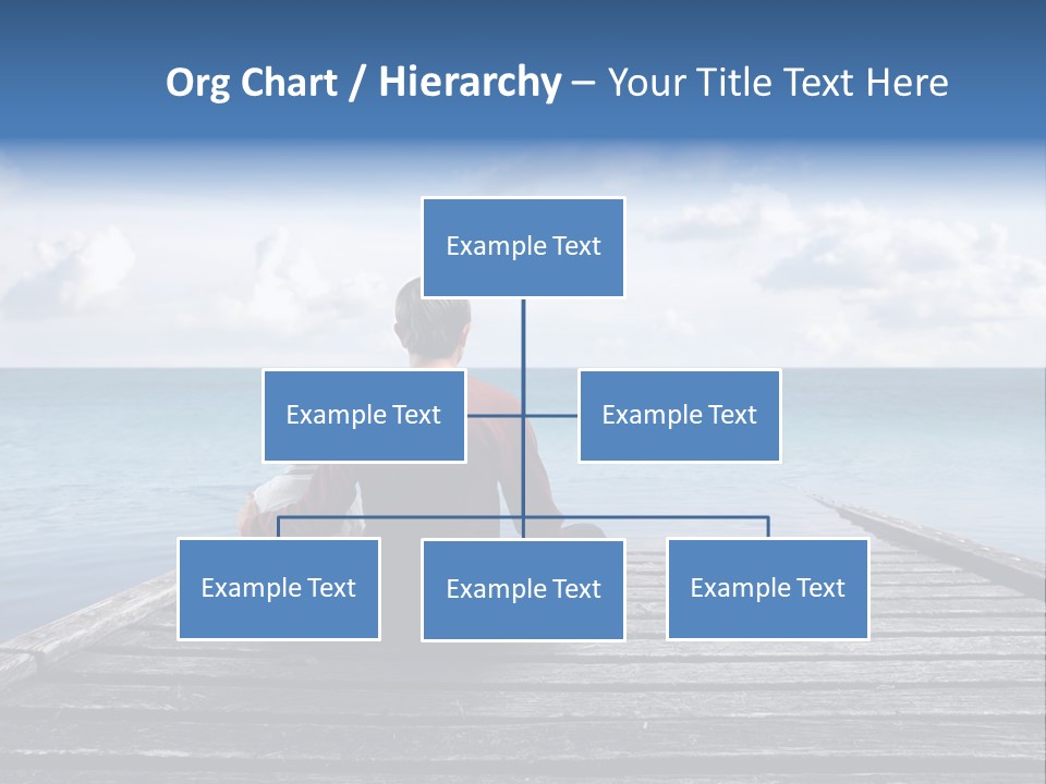 Sad Family Ocean PowerPoint Template