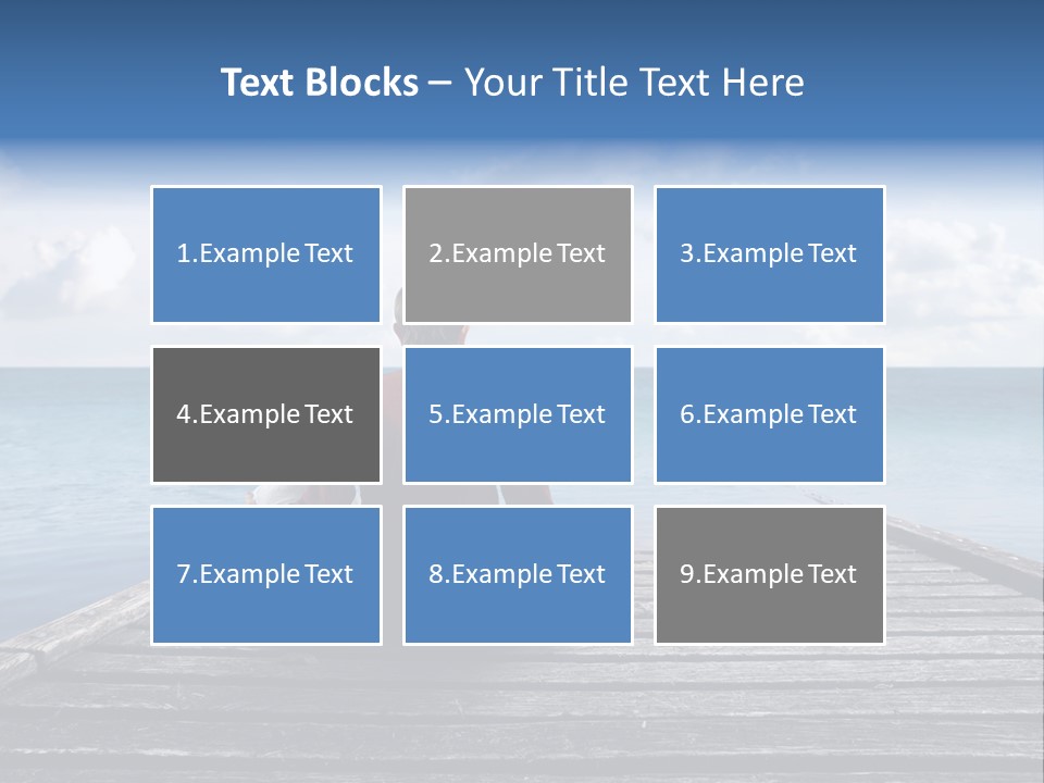 Sad Family Ocean PowerPoint Template