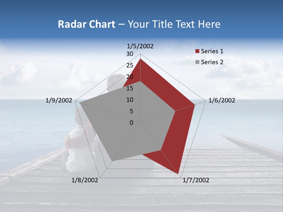 Sad Family Ocean PowerPoint Template