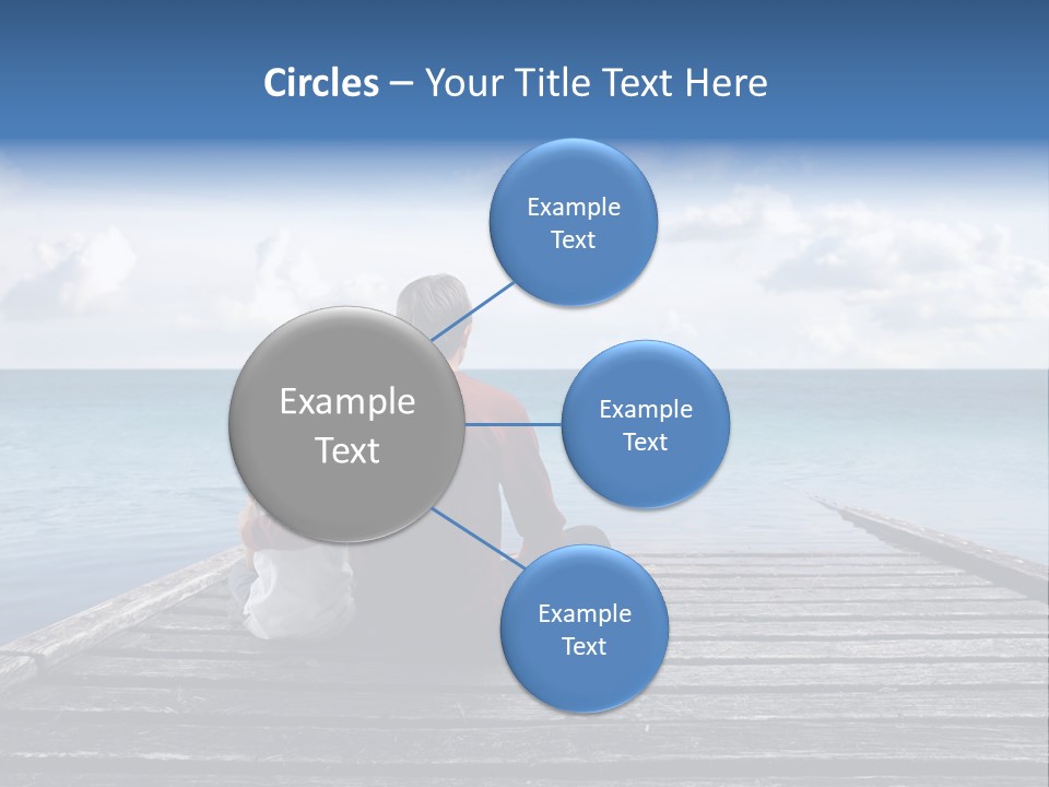 Sad Family Ocean PowerPoint Template