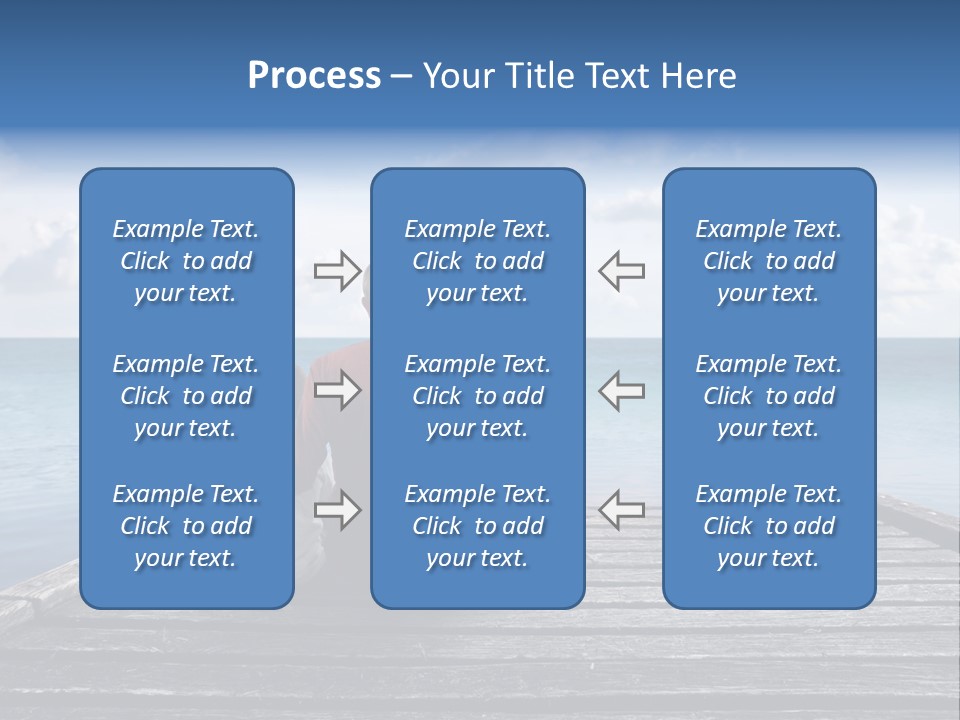 Sad Family Ocean PowerPoint Template
