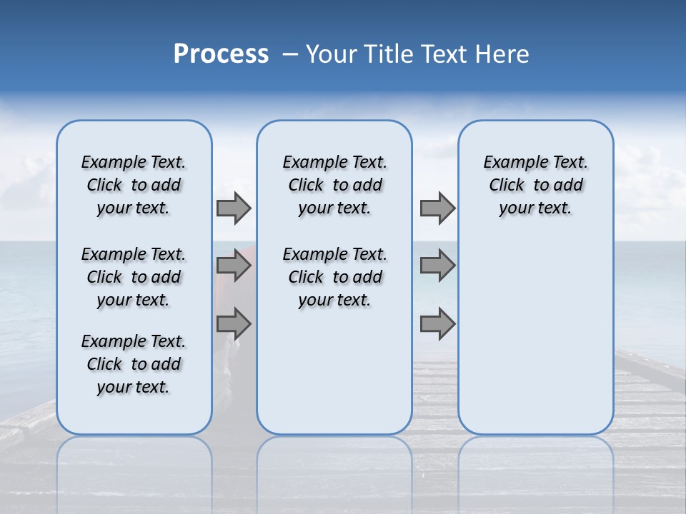 Sad Family Ocean PowerPoint Template
