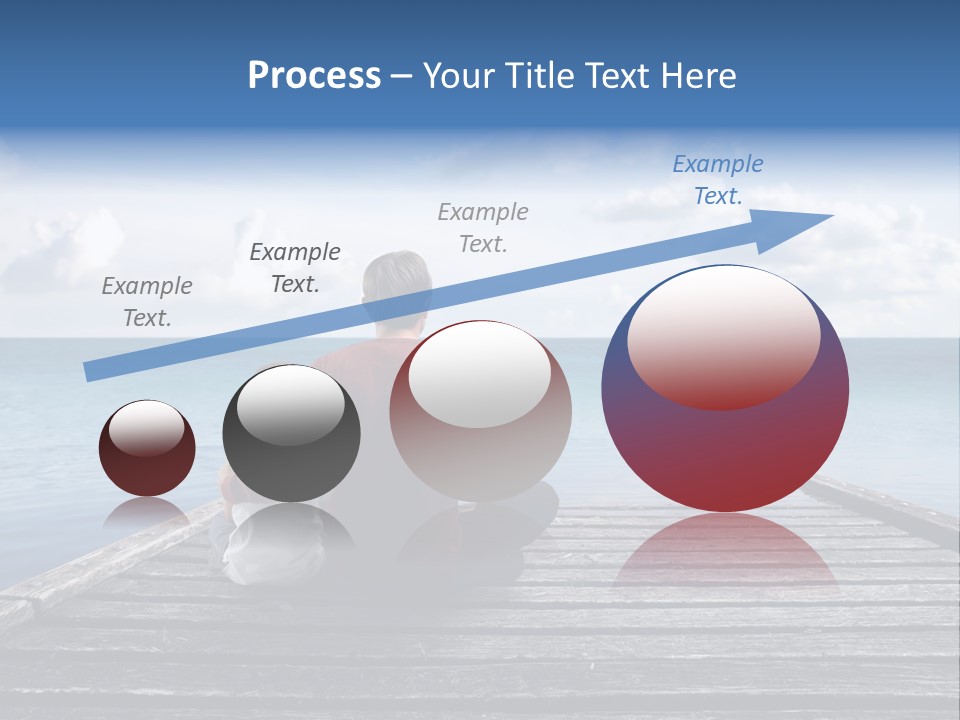 Sad Family Ocean PowerPoint Template