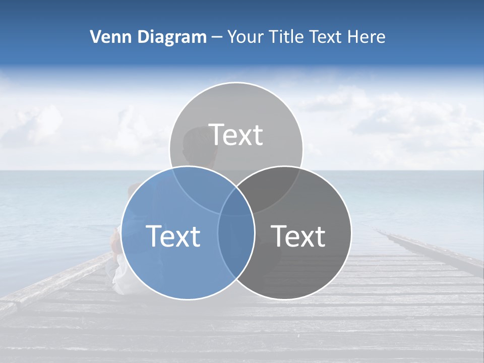 Sad Family Ocean PowerPoint Template