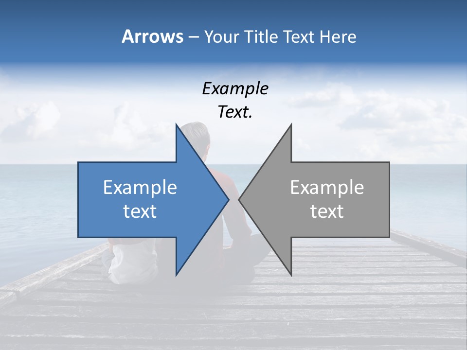 Sad Family Ocean PowerPoint Template