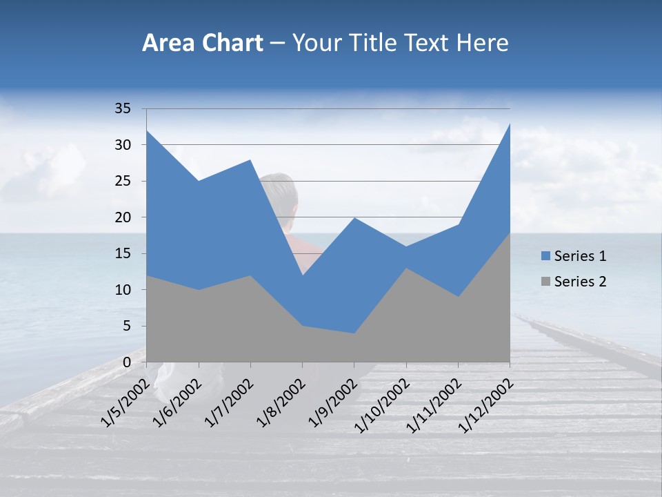 Sad Family Ocean PowerPoint Template