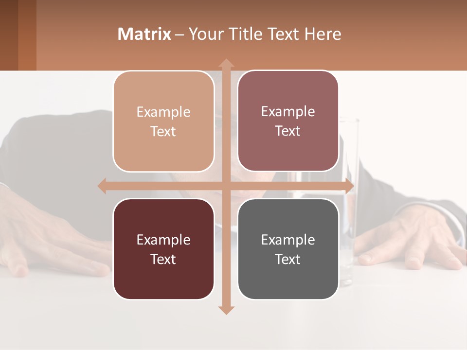 Elderly Sunrise White PowerPoint Template