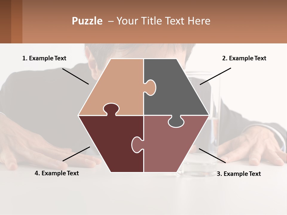 Elderly Sunrise White PowerPoint Template