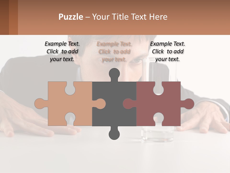 Elderly Sunrise White PowerPoint Template