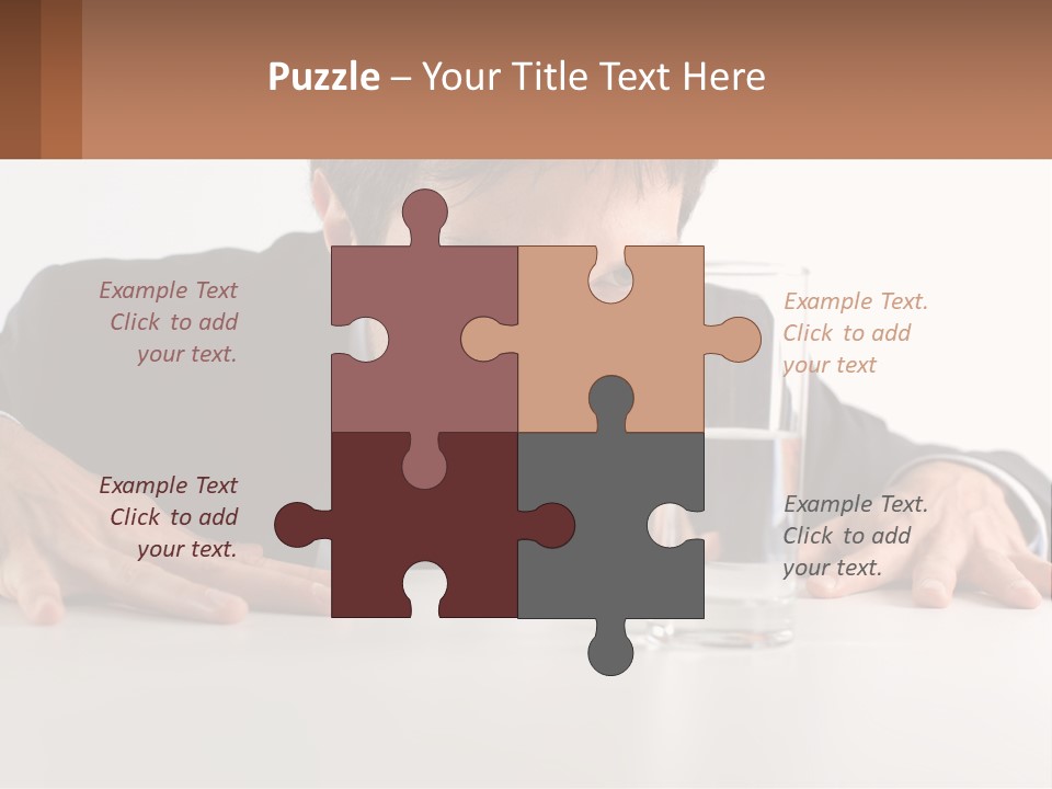 Elderly Sunrise White PowerPoint Template