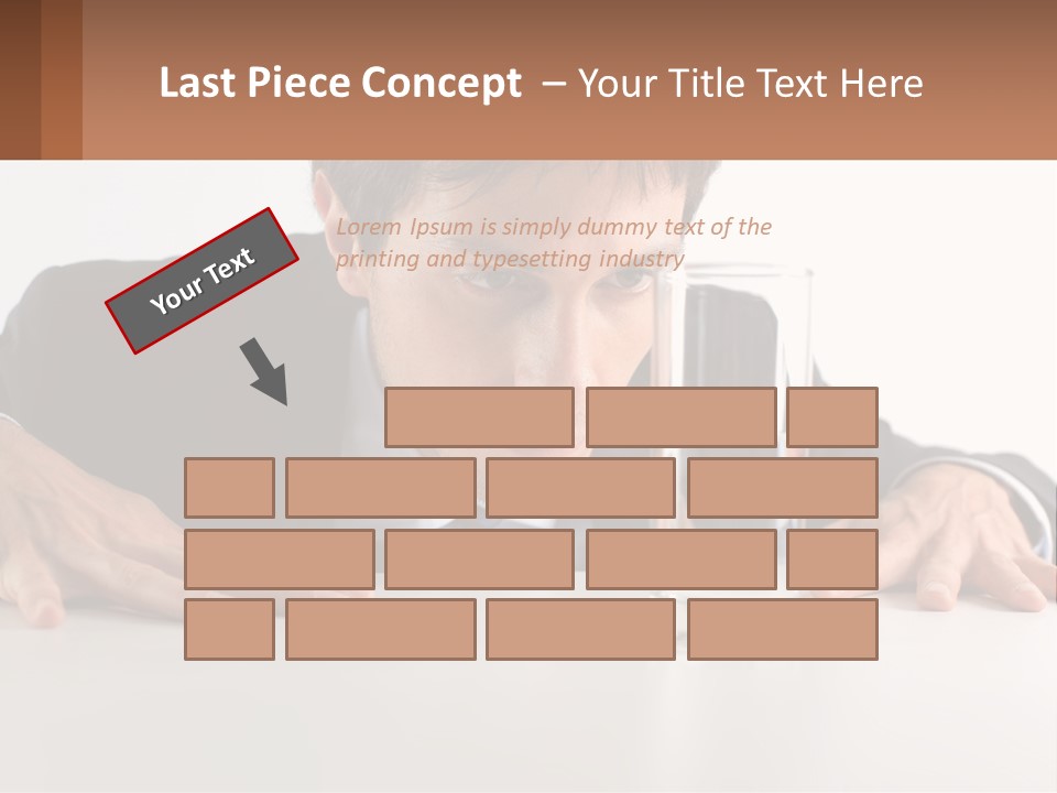 Elderly Sunrise White PowerPoint Template